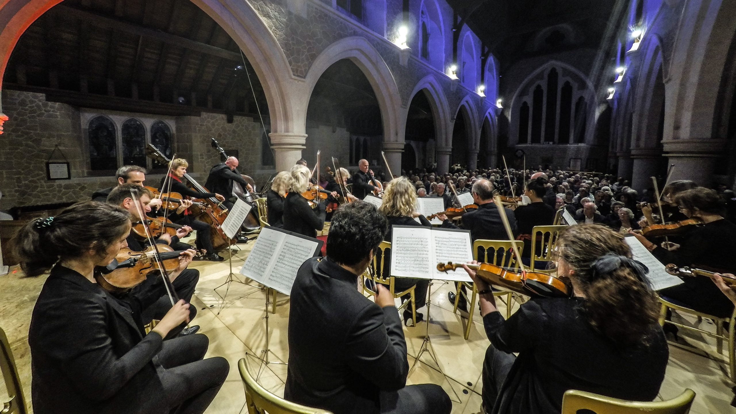 orchestra performing
